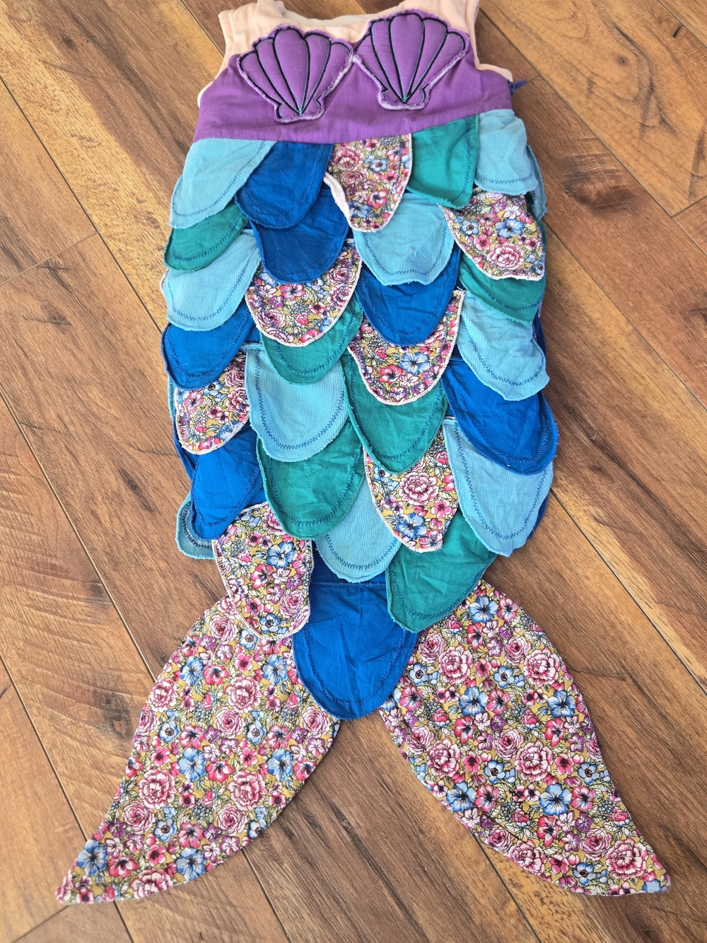The Land of Nod Purple and Teal Mermaid Costume With Tail